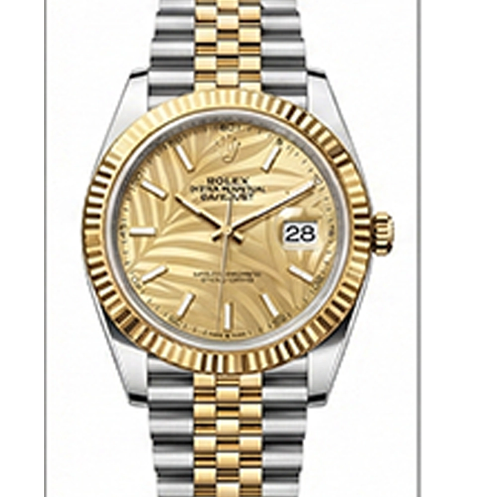 デイトジャスト 41 126333 ゴールデン パームモチーフ ジュビリーブレス