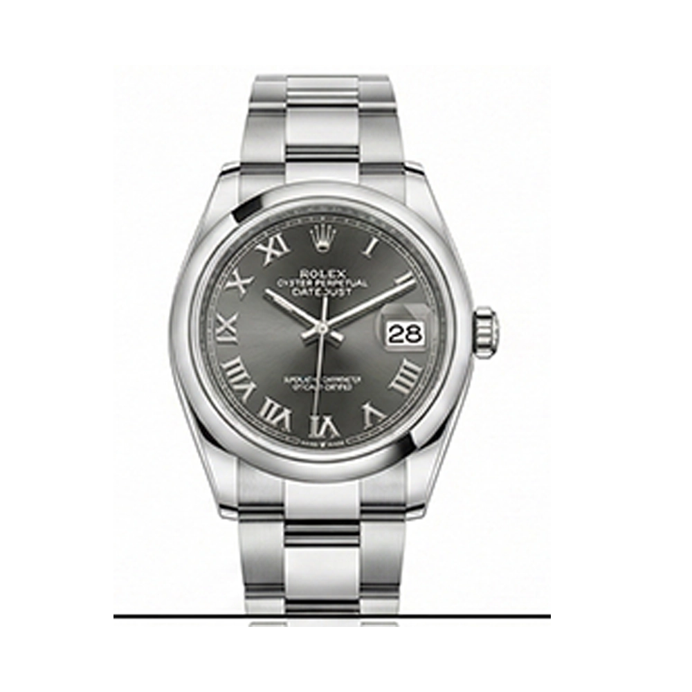 デイトジャスト 31 278240 ダークグレー ローマンオイスターブレス