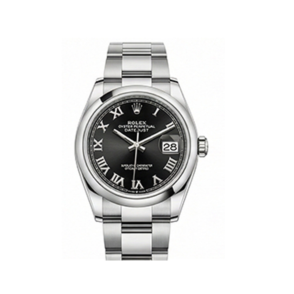 デイトジャスト 31 278240ブライトブラック ローマン オイスターブレス