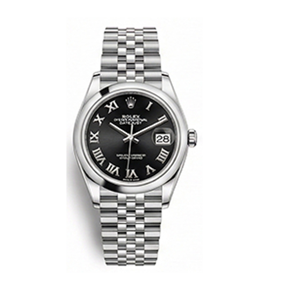 デイトジャスト 31 278240ブライトブラック ローマン ジュビリーブレス