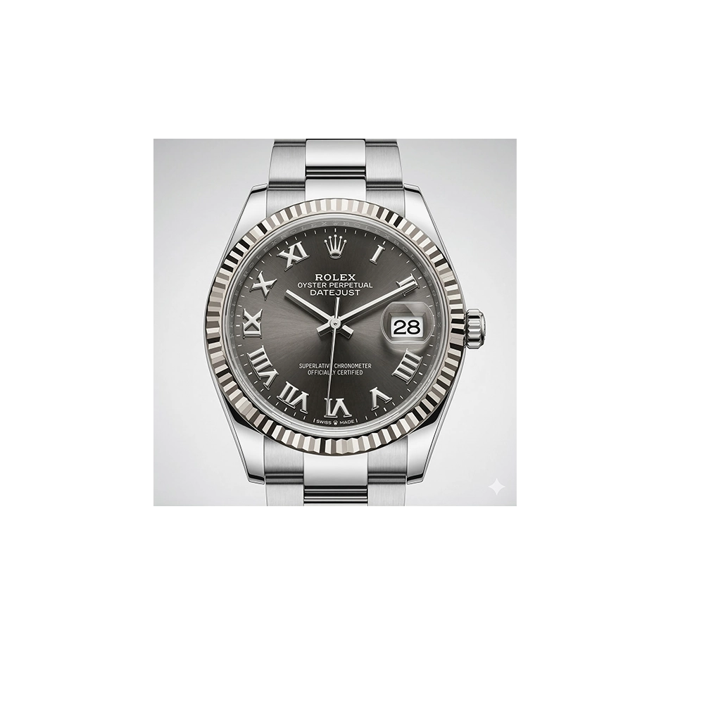 デイトジャスト 31 278274 ダークグレー ローマン VIダイヤ オイスターブレス