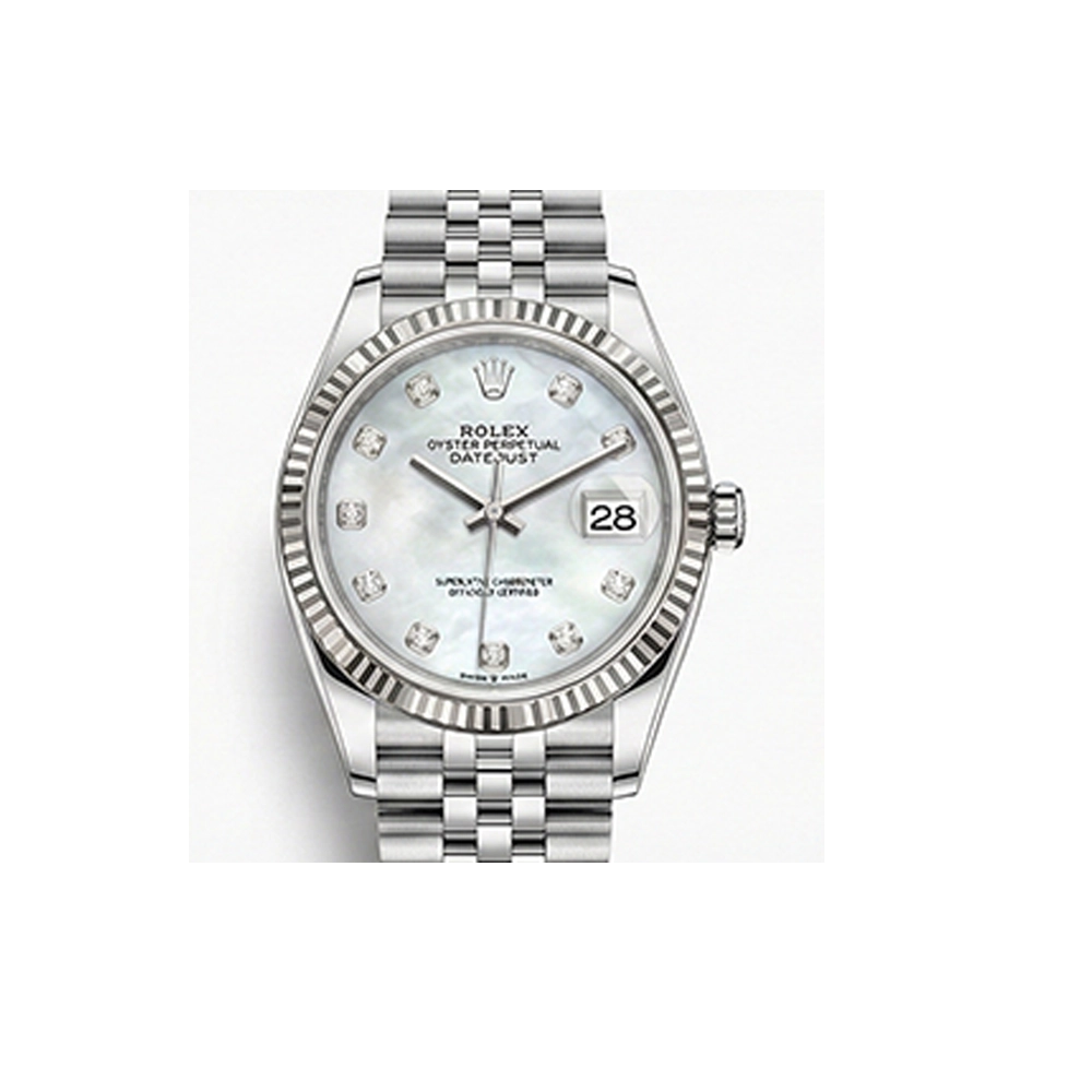 デイトジャスト 31 278274 ホワイトシェル 10Pダイヤ ジュビリーブレス