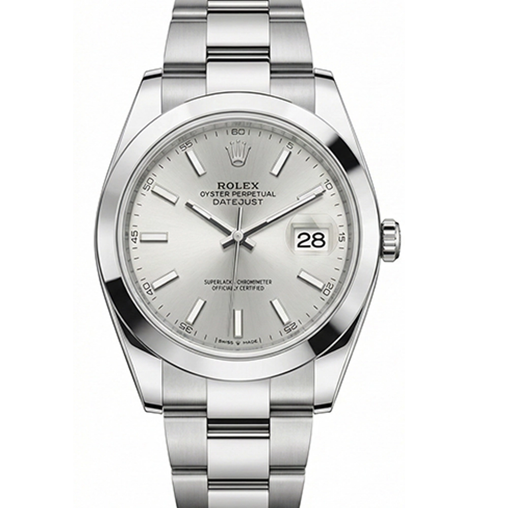 デイトジャスト 41 126300 シルバー オイスターブレス
