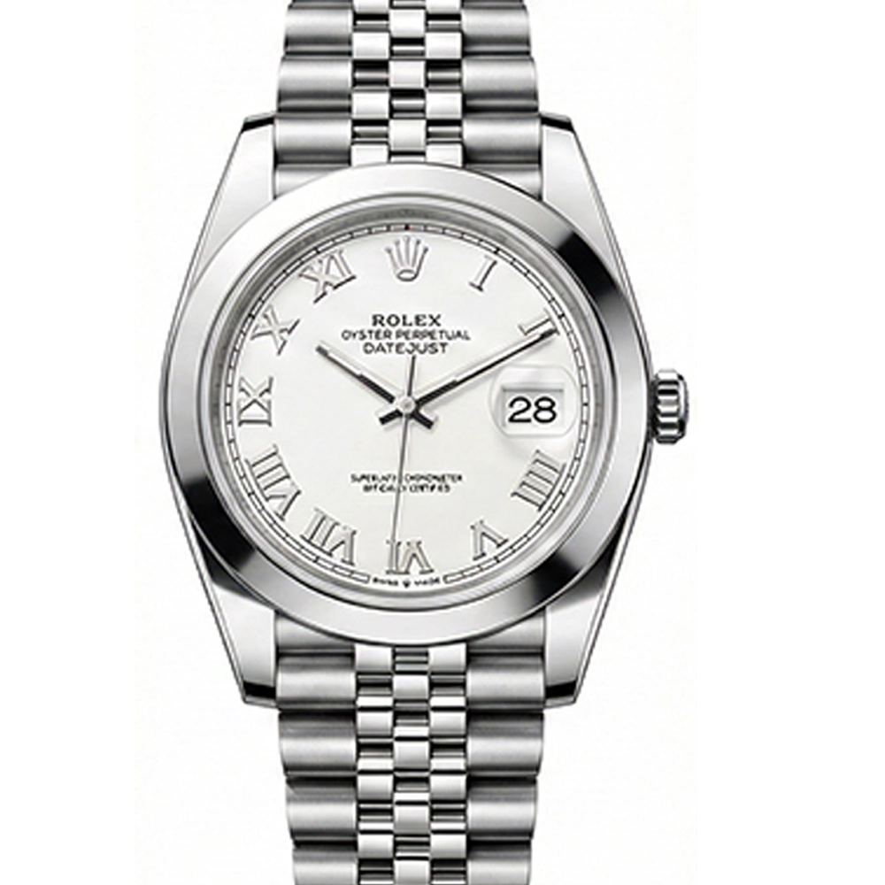 デイトジャスト 41 126300 ホワイト ローマン ジュビリーブレス