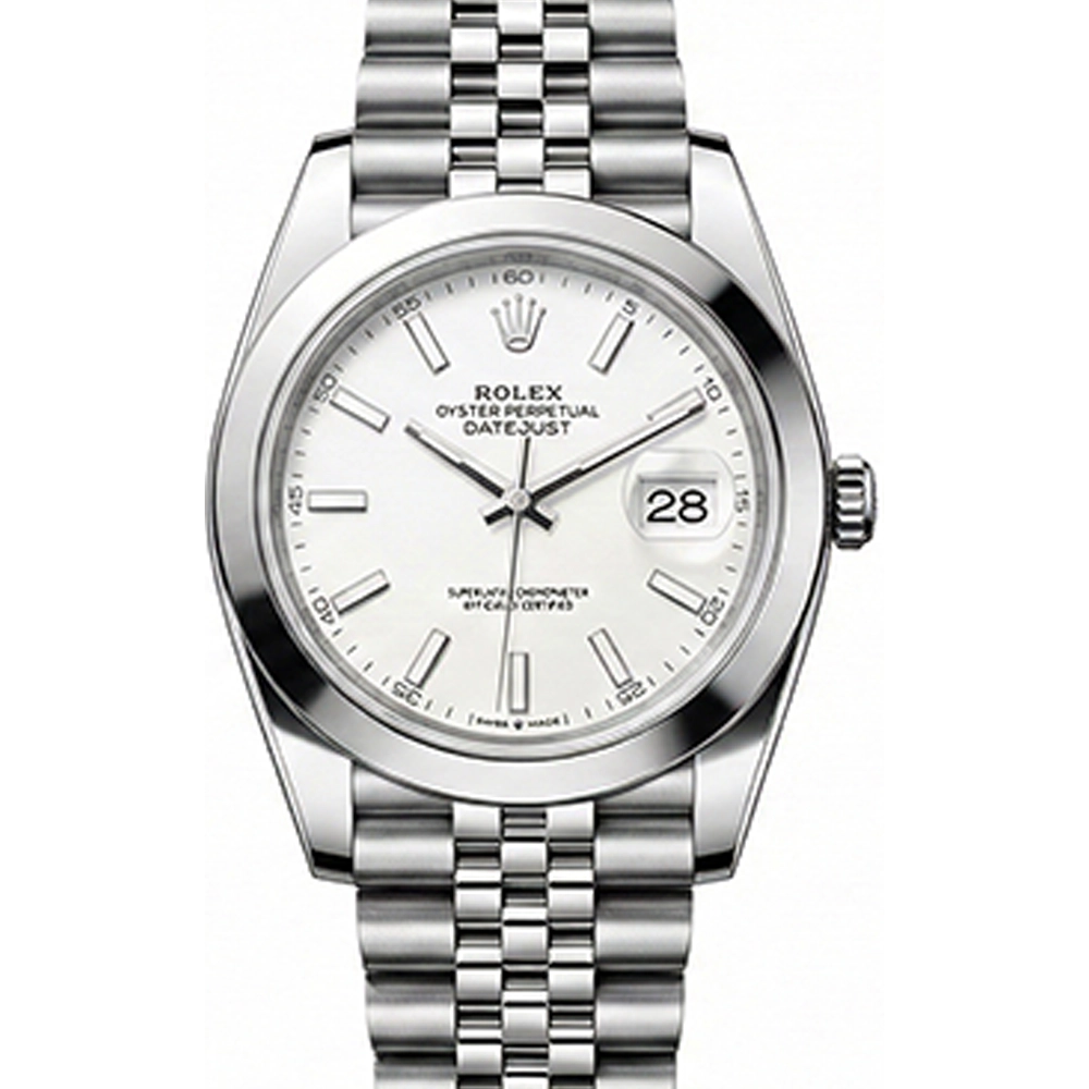 デイトジャスト 41 126300 シルバー ジュビリーブレス