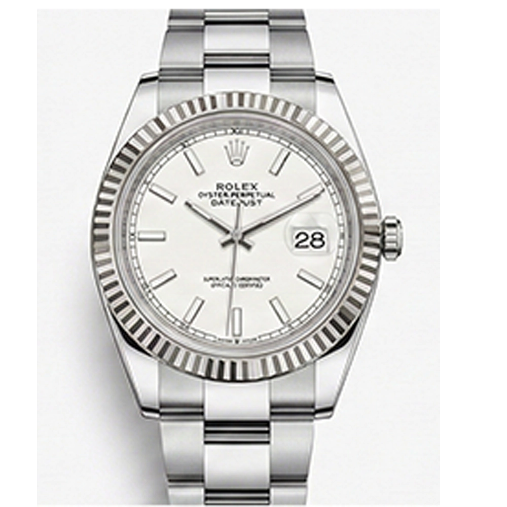 デイトジャスト 41 126334 ホワイト オイスターブレス