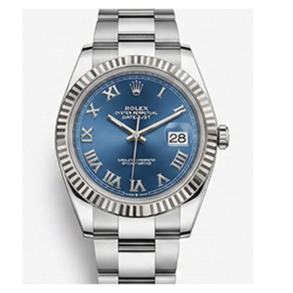 デイトジャスト 41 126334 アズーロブルー ローマン オイスターブレス