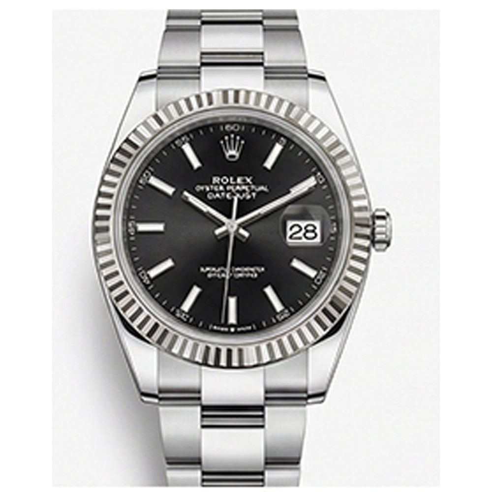 デイトジャスト 41 126334 ブラック オイスターブレス