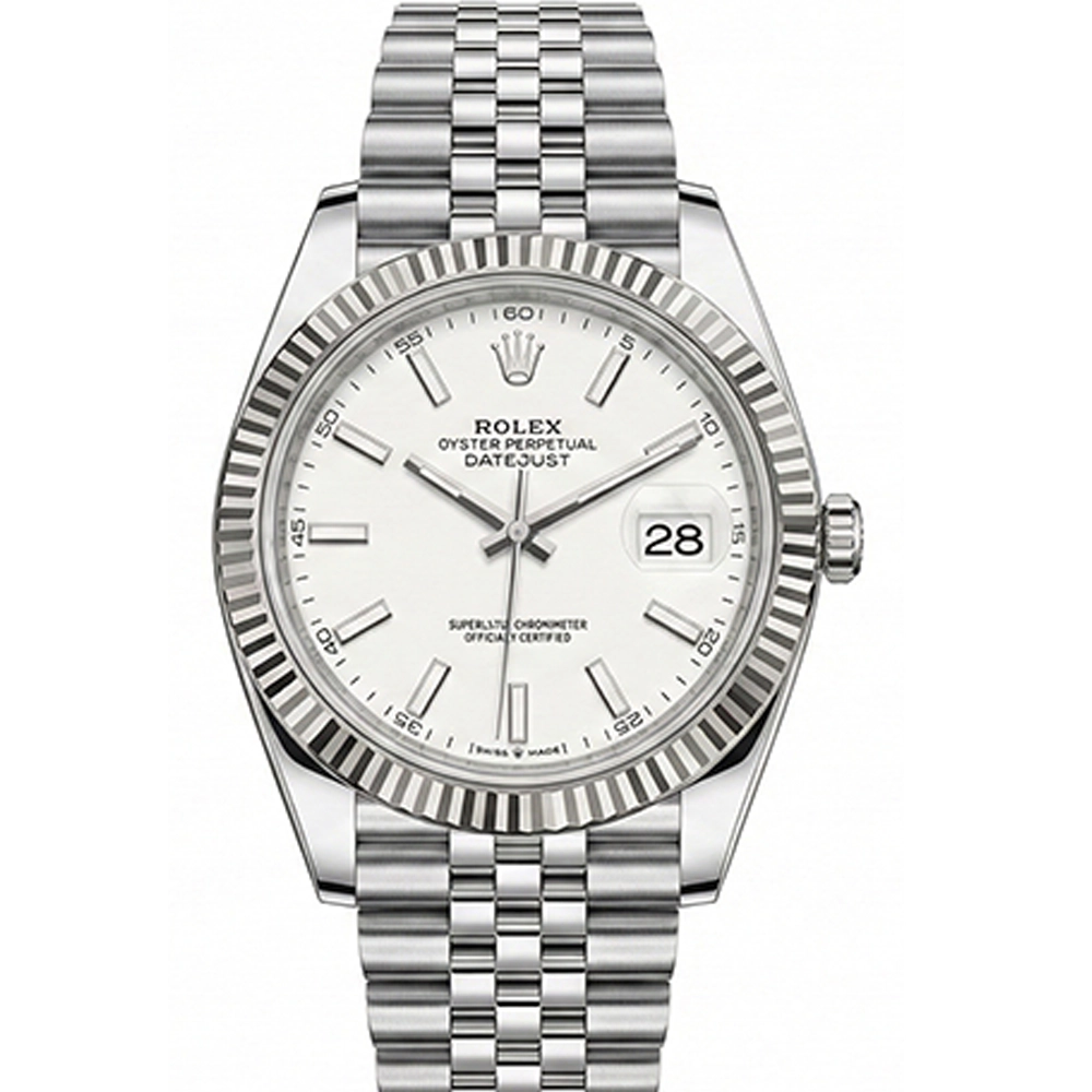 デイトジャスト 41 126334 ホワイト ジュビリーブレス